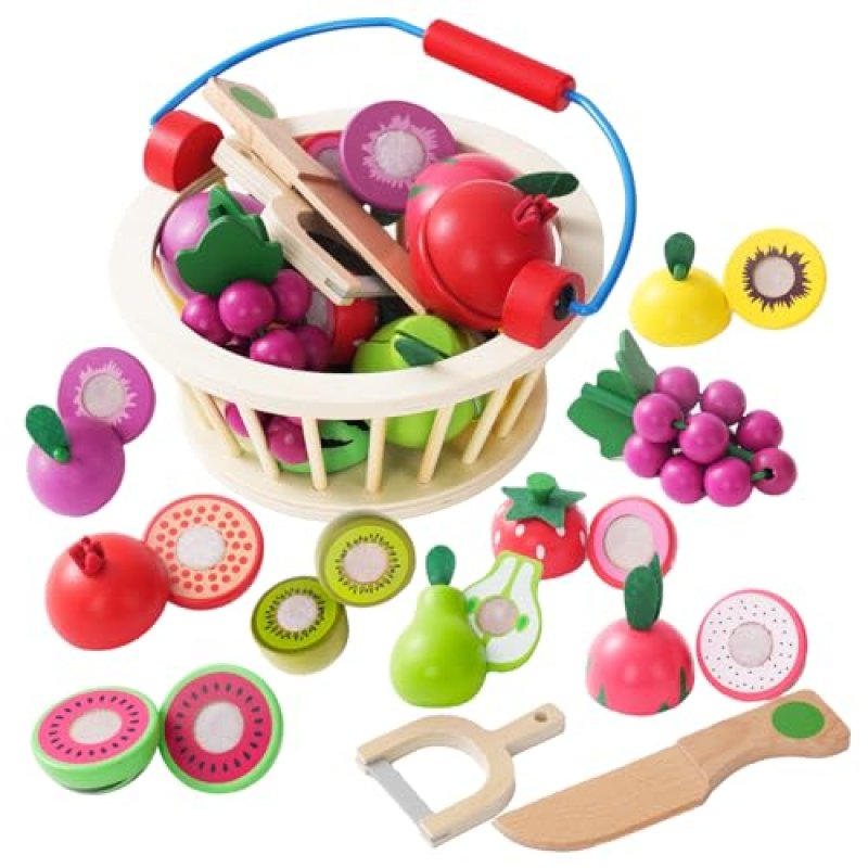 Wooden Fruits Cutting Game for Kids