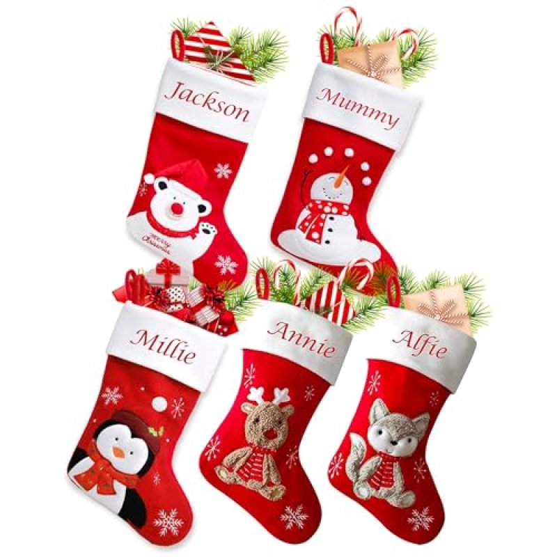 Hoolaroo Personalised Embroidered Christmas…