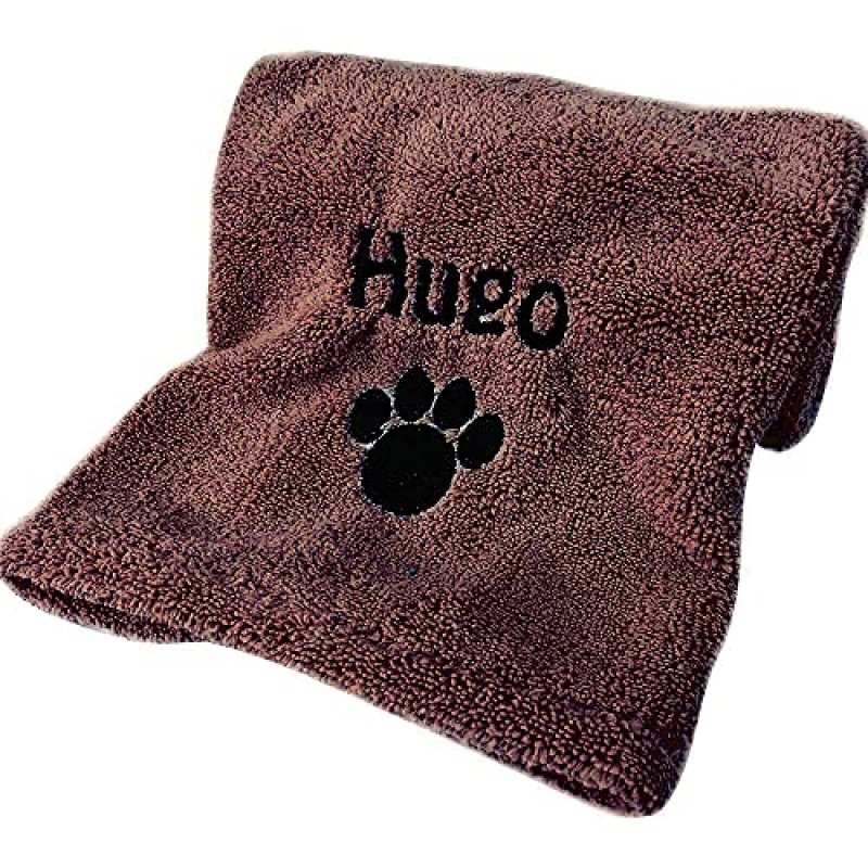 Hoolaroo Personalised Dog Towel Custom Dog Gifts…