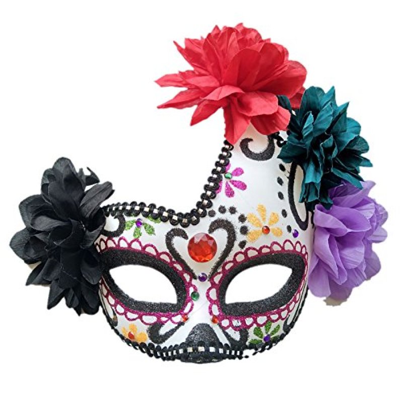 Coolwife Women's Masquerade Mask Mexican Day Of…