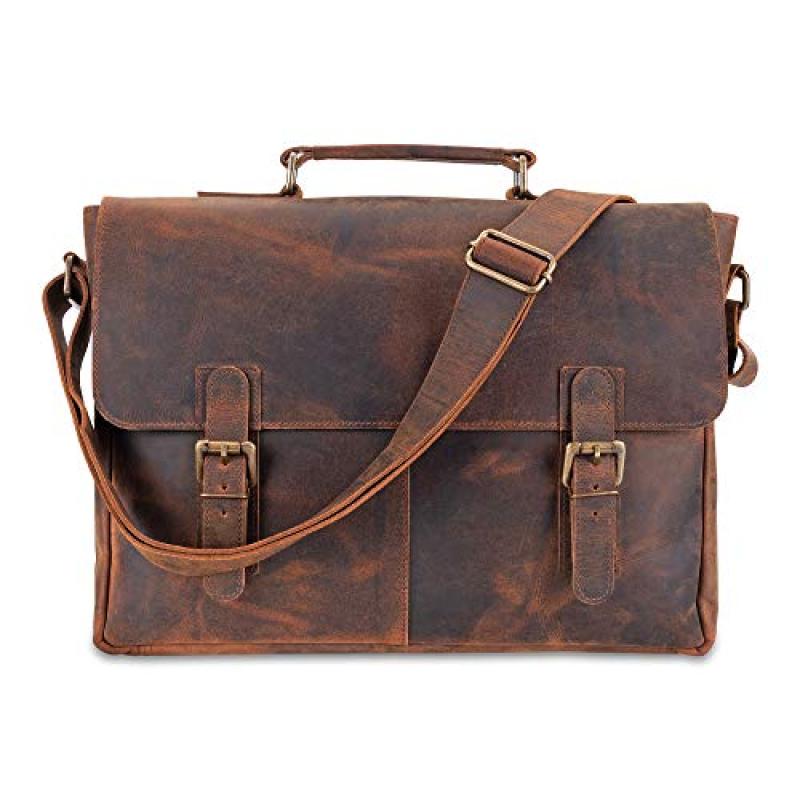 Moonster Leather Messenger Bag