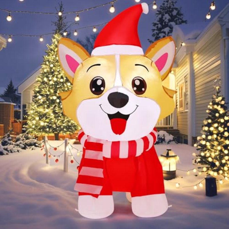 Goosh Christmas Inflatable Dog