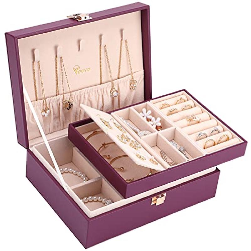 Voova Jewellery Box Organiser with 2 Layers