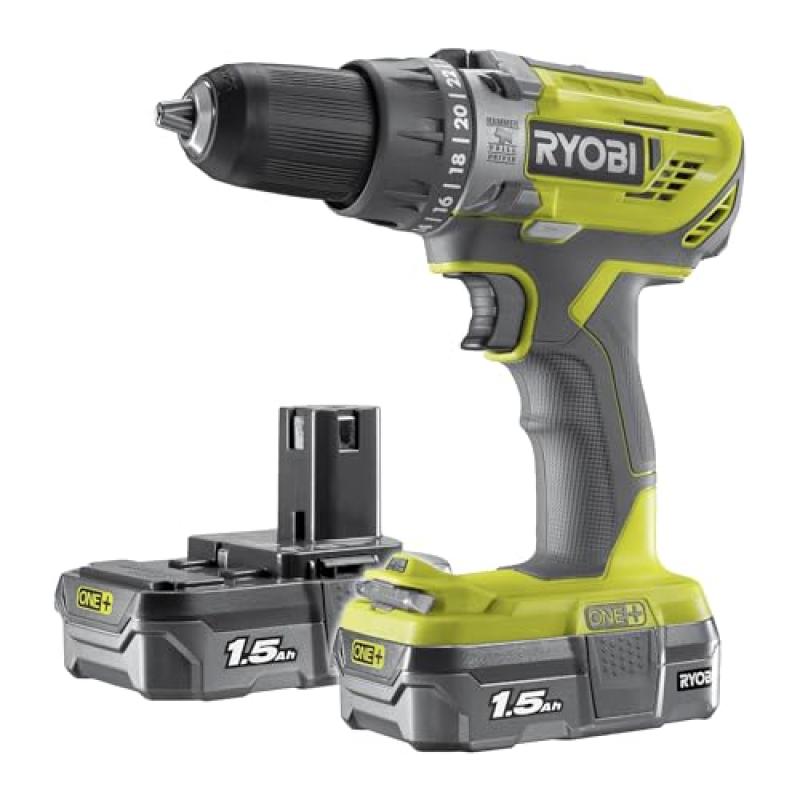 RYOBI Cordless Combi Drill Starter Kit