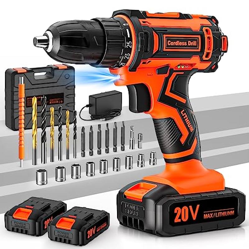 FAHEFANA Cordless Drill Set