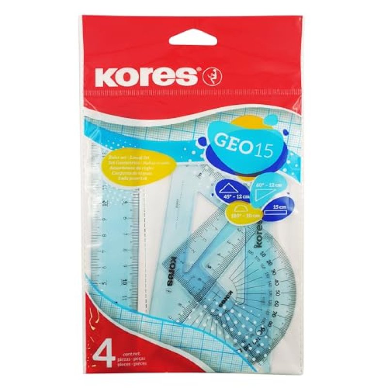 Kores - Geometry Set in Random Assorted Colours -…