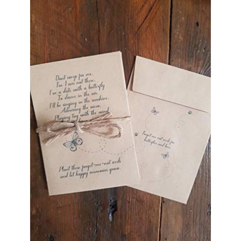Forget-Me-Not Seed Packet Favour Envelopes