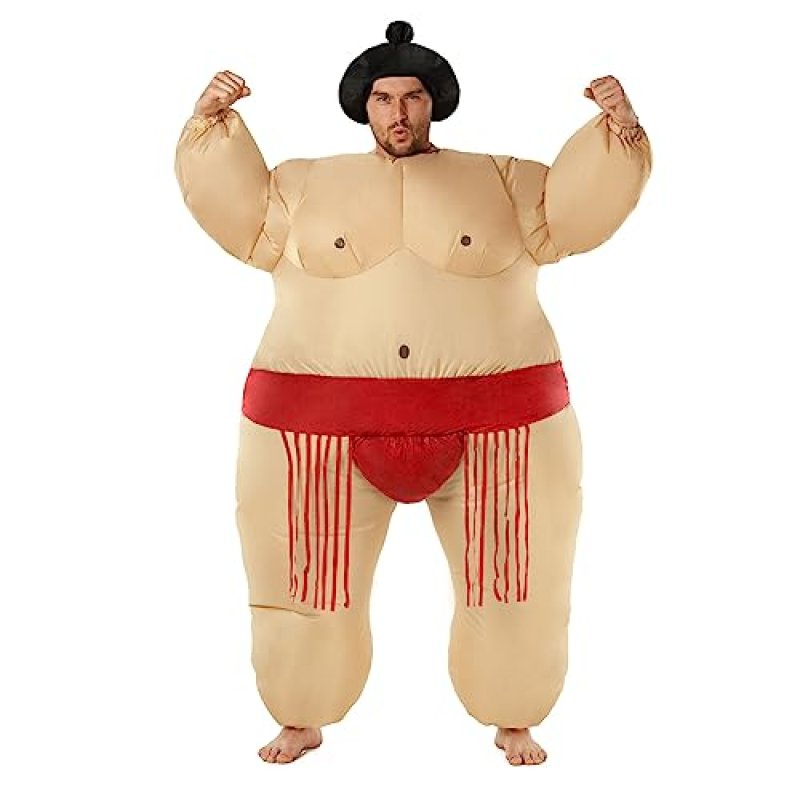 Morph Red Sumo Wrestler Costume Adult Inflatable…