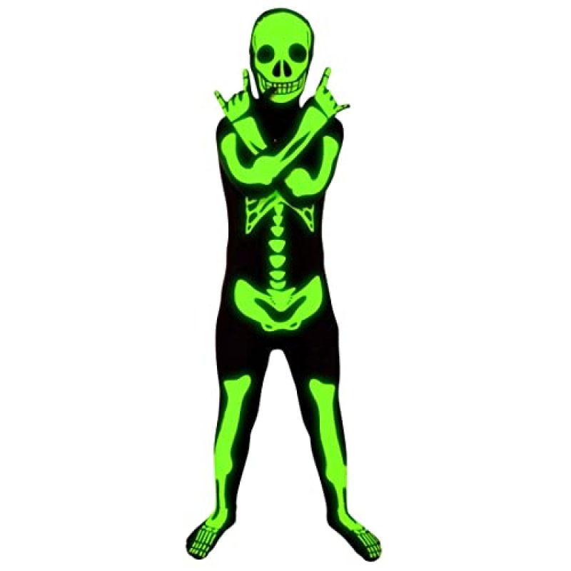 Morphsuits Skeleton Costume Kids Halloween Glow…
