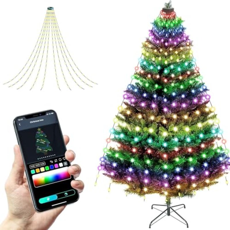 Horsetail 200 LED Waterfall Fairy Lights