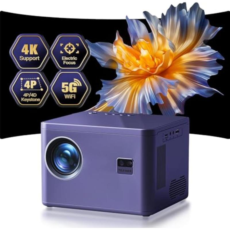 Portable Outdoor 4K Movie Projector
