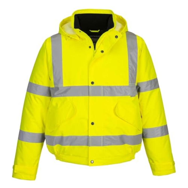 Portwest Waterproof Hi Vis Bomber Jacket
