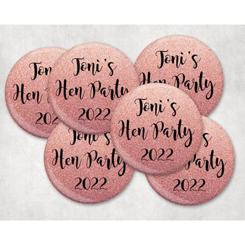 Rose Gold Glitter Pocket Mirrors