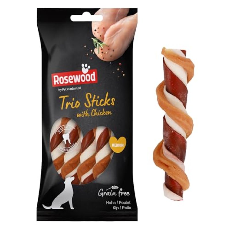 Rosewood Trio Chicken Sticks for Dogs