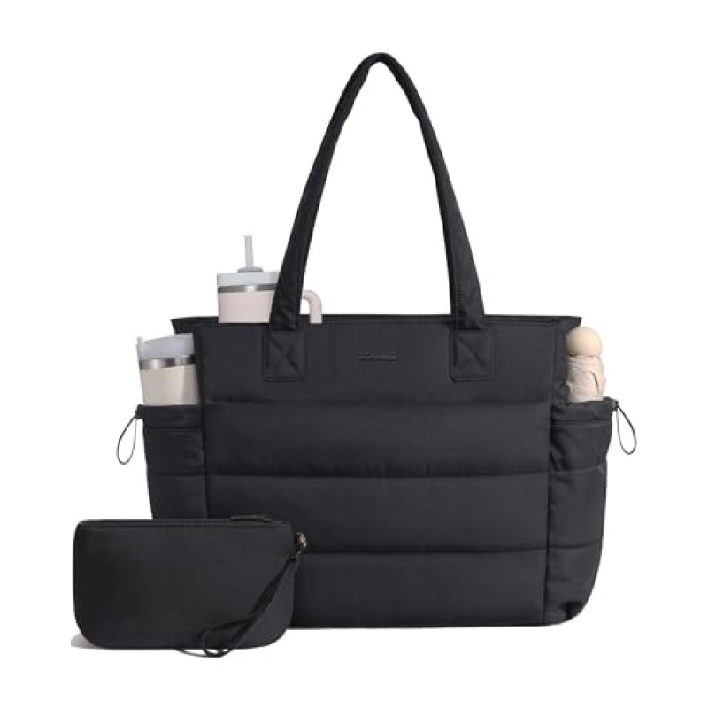 LOVEVOOK Tote Bags for Women, Puffer Work Tote…