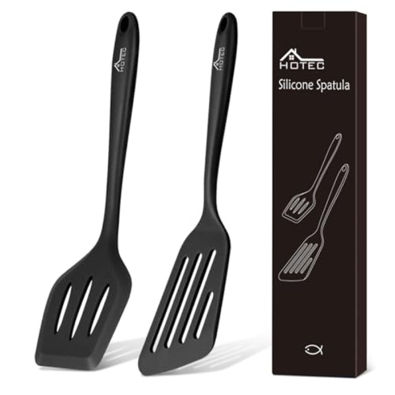 Hotec Silicone Spatula Set with Slots, Kitchen…