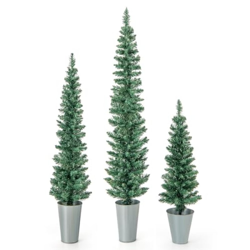 COSTWAY Potted Christmas Trees