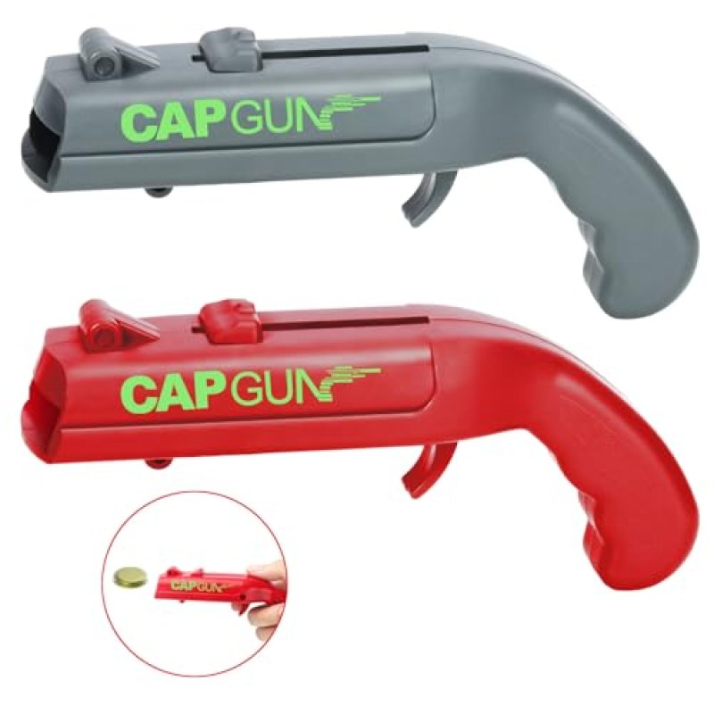 Bottle Opener Cap Gun, 2 Pcs Funny Bottle Cap Gun…
