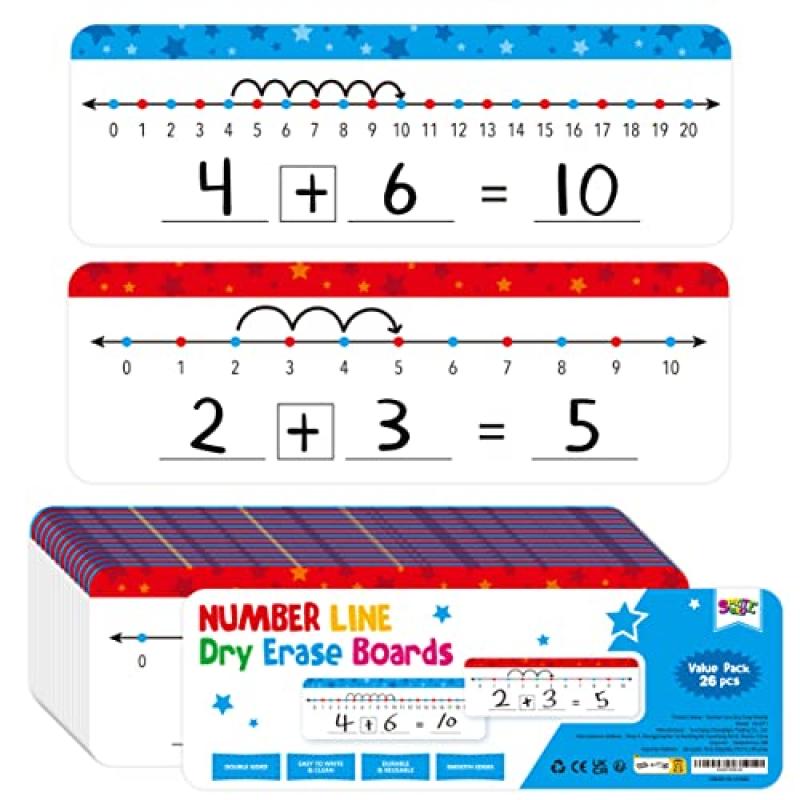 Double Sided Number Line Dry Erase Boards
