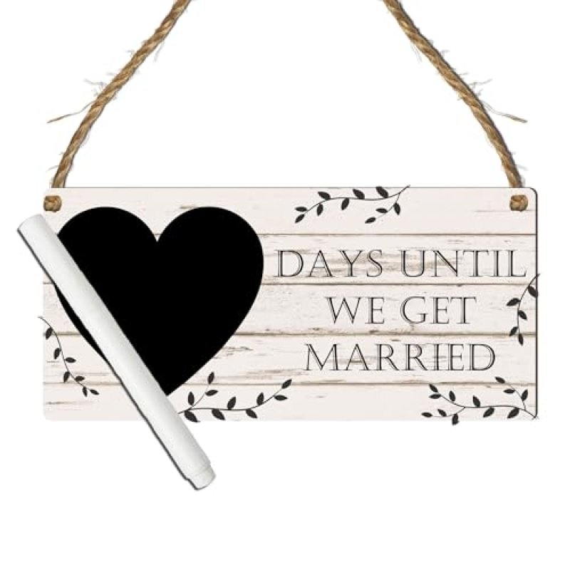 Countdown Chalkboard Wedding Plaque: A Beautiful…