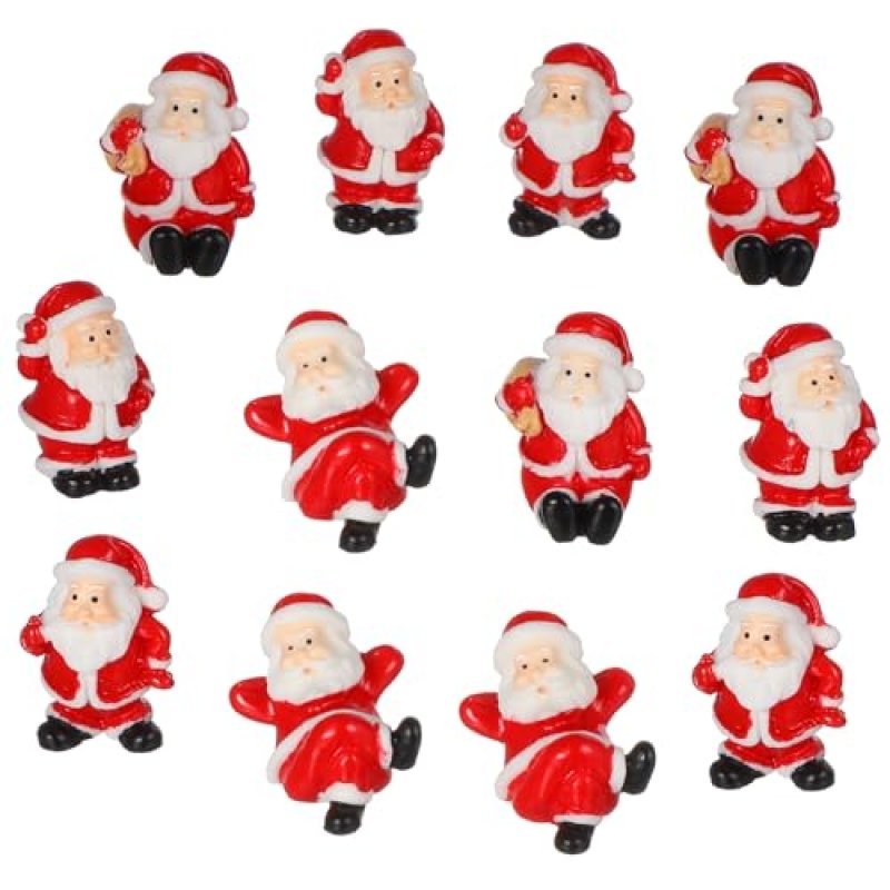 Housoutil 12Pcs Mini Christmas Santa Claus…