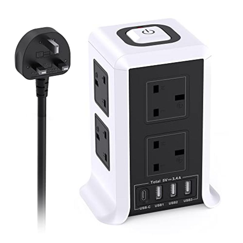 Tower Extension Lead with USB C Slots