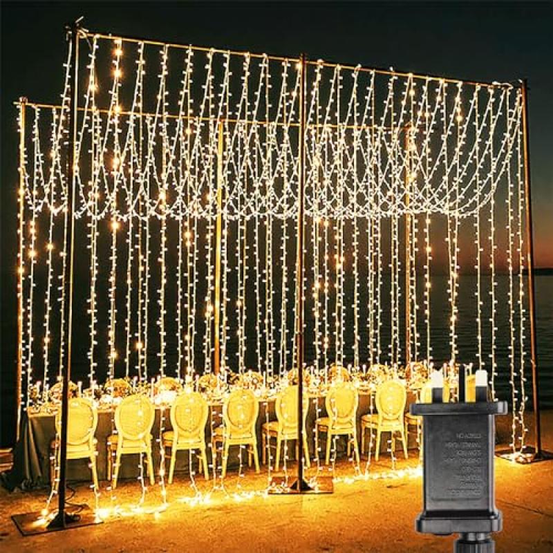 Yowin Curtain Lights with 600 LED