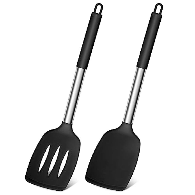 Joyfair Silicone Spatula, Stainless Steel Spatula…