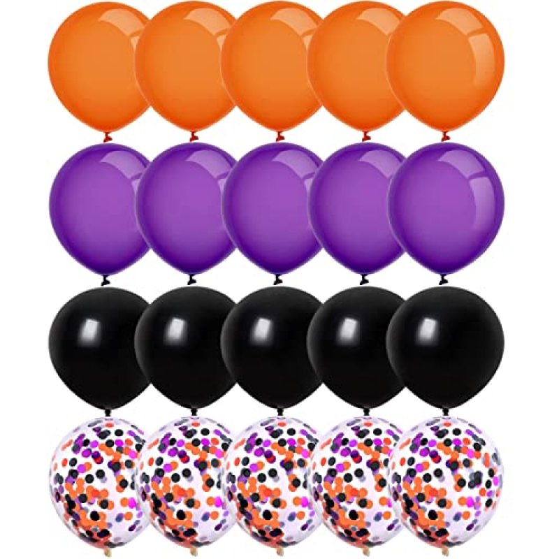 DOJoykey 20pcs Halloween Decoration Balloons,…