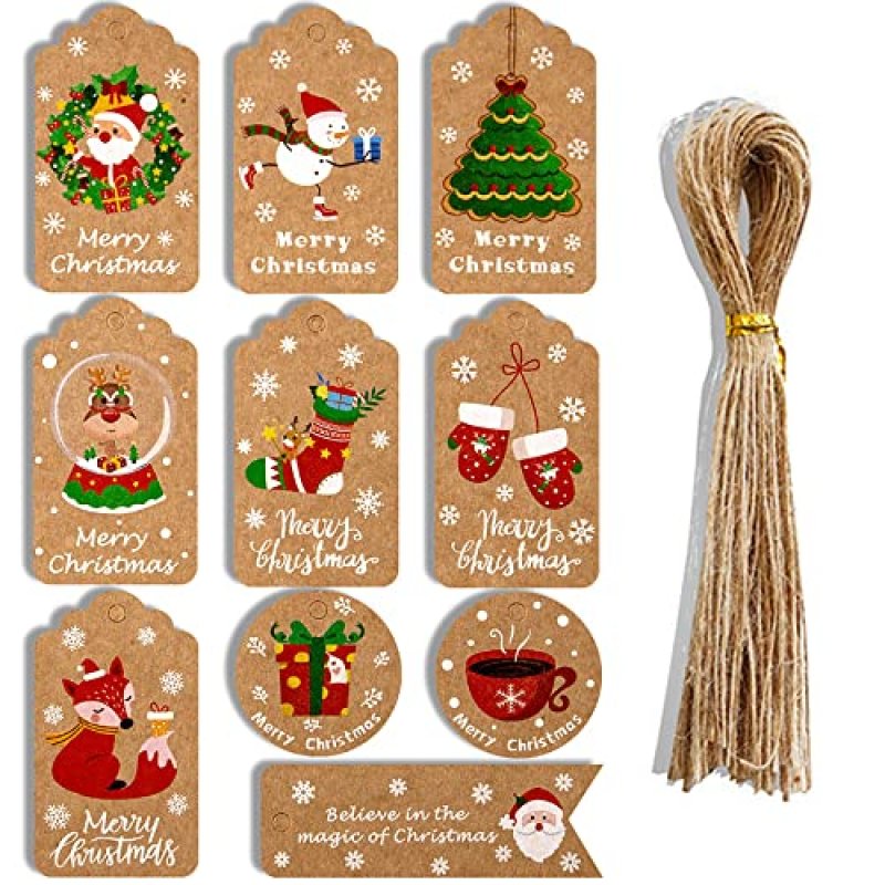 DOJoykey Christmas Gift Tags