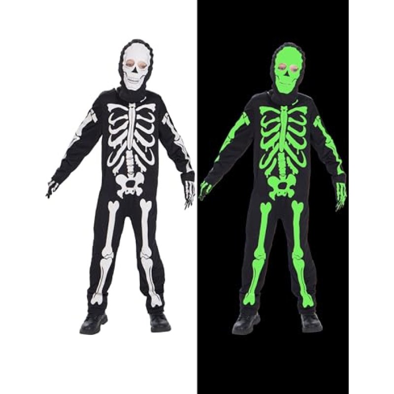 Boys' Skeleton Costume, 4-6Y