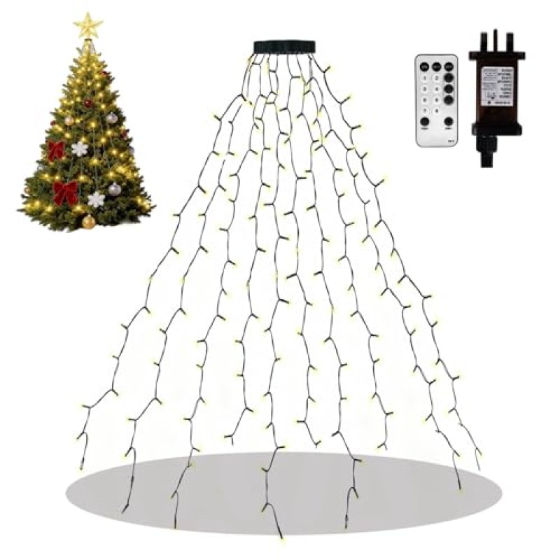 Opard Christmas Tree Lights Indoor Warm White,…