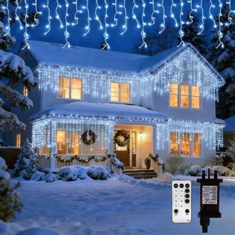 Opard Outdoor Icicle Lights