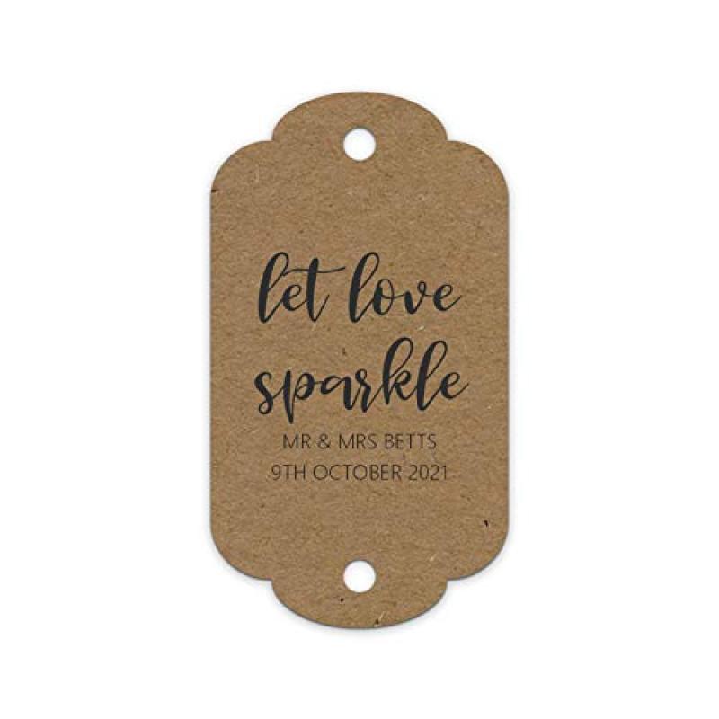 PM Sparkler Tags - 'Let Love Sparkle'