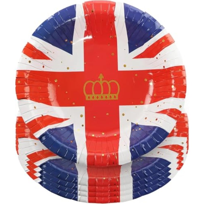 Sparkles Union Jack Paper Bowls