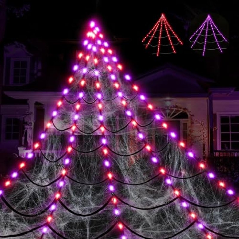 Spider Web LED Decoration
