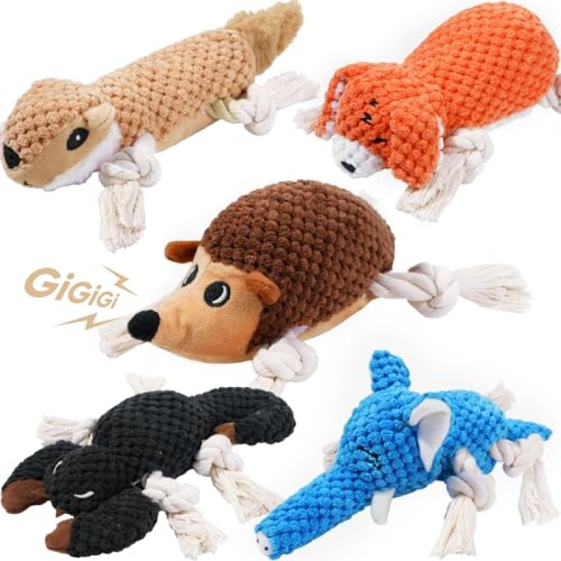 LEGEND SANDY Squeaky Dog Toys, Plush Toy for…