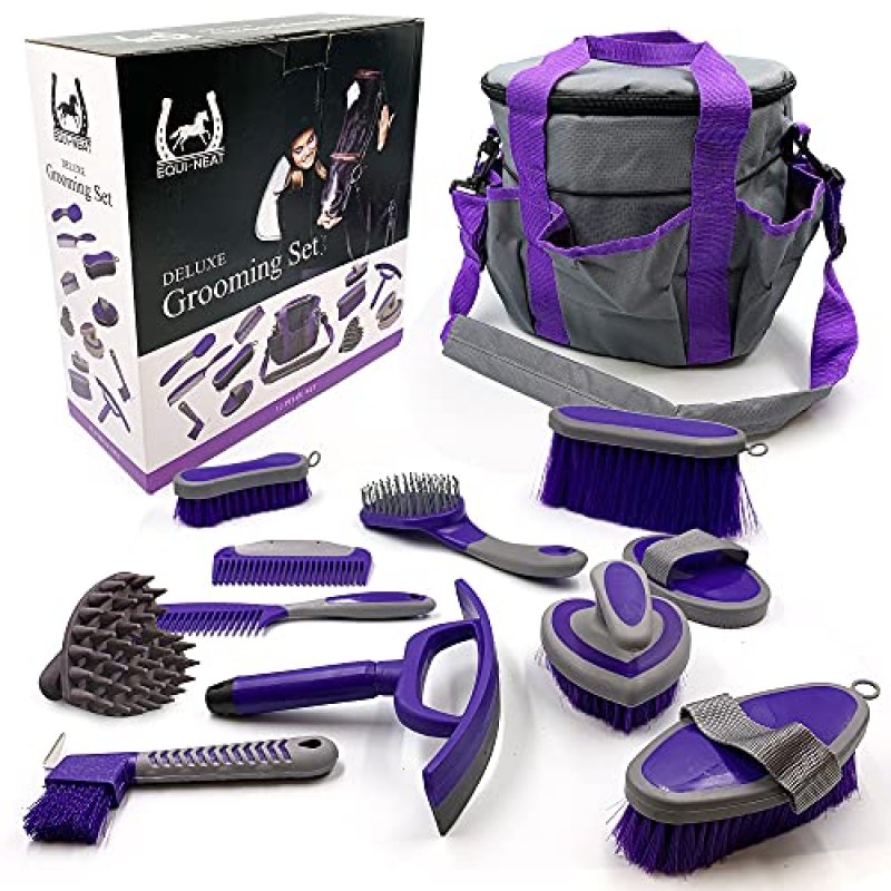 Equi-Neat Horse Grooming Kit – 12-Piece Set