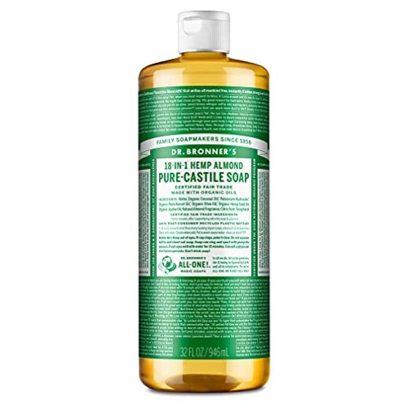Dr Bronner's Almond Pure-Castile Liquid Soap