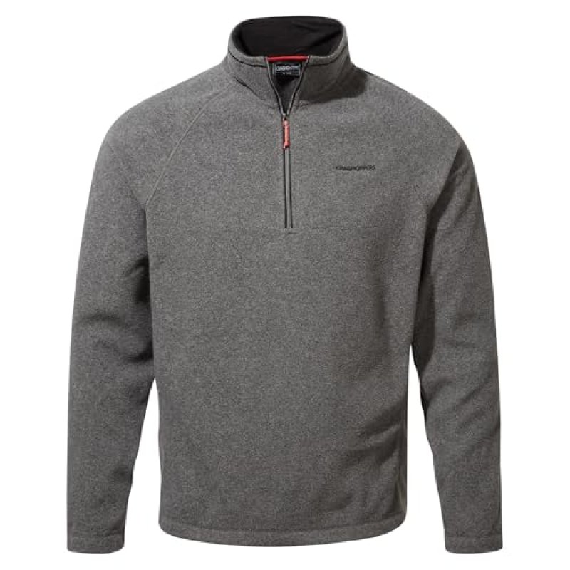 Craghoppers Mens Corey HZ Fleece Black Pepper…