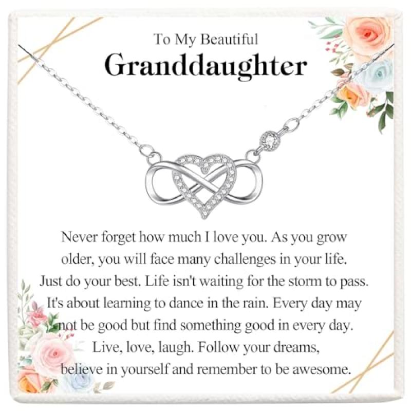 VOSAP Granddaughter Infinity Heart Necklace
