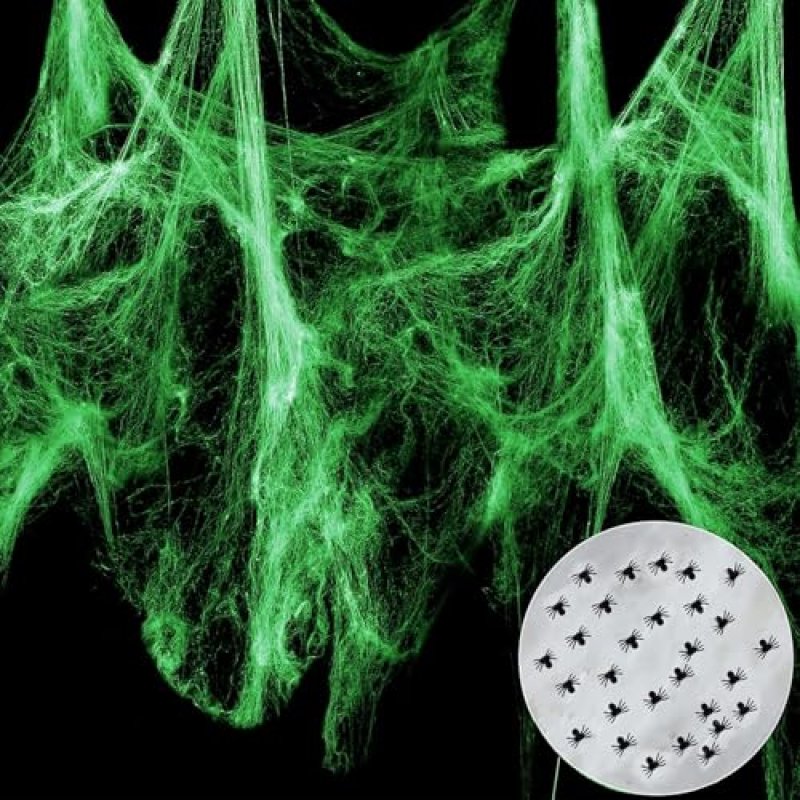 Grandisk 100g Halloween Spider Web Decorations 30…