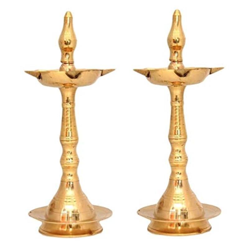 NOBILITY Brass Oil Lamp Diya 8 Inch
