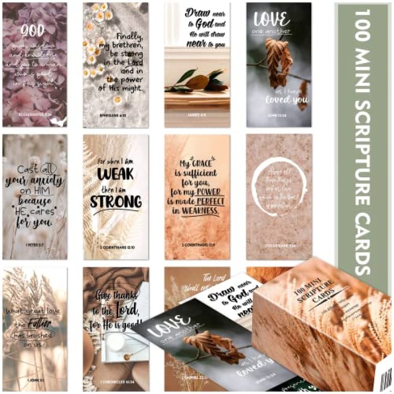 BRYTEFY Prayer Cards with Inspirational Scripture