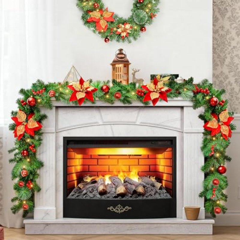 Pre-Lit Christmas Garland