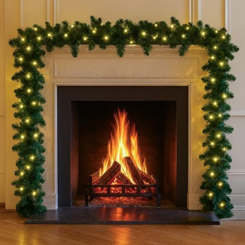 Pre-Lit Christmas Garland