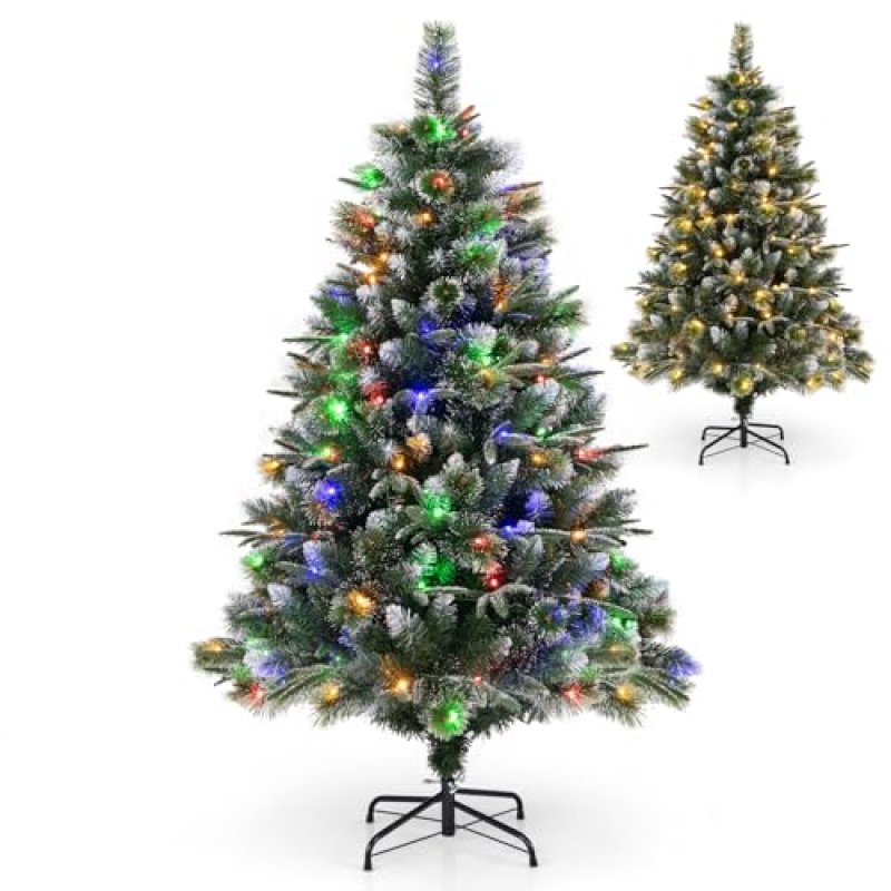 COSTWAY Pre-Lit Christmas Tree