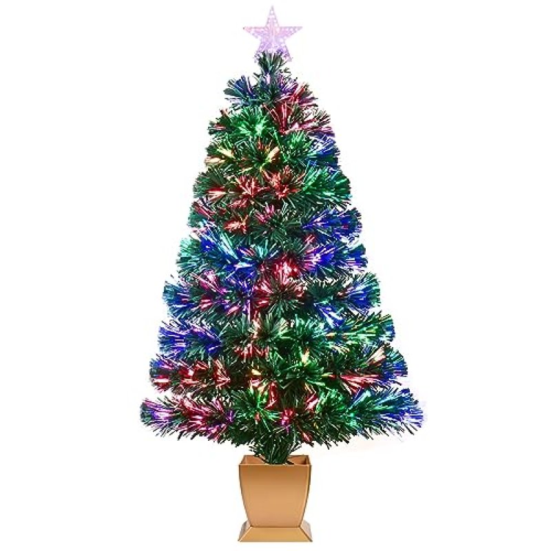 Pre-Lit Fibre Optic Christmas Tree