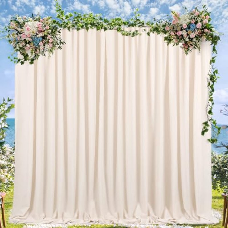 Cream Curtain Backdrops
