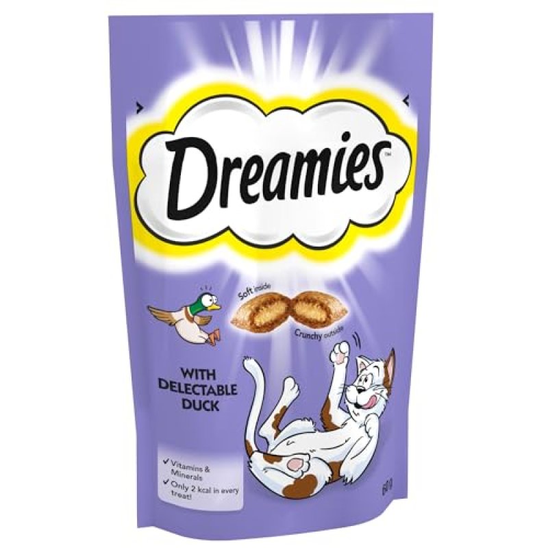 Dreamies Cat Treats, Tempting Duck